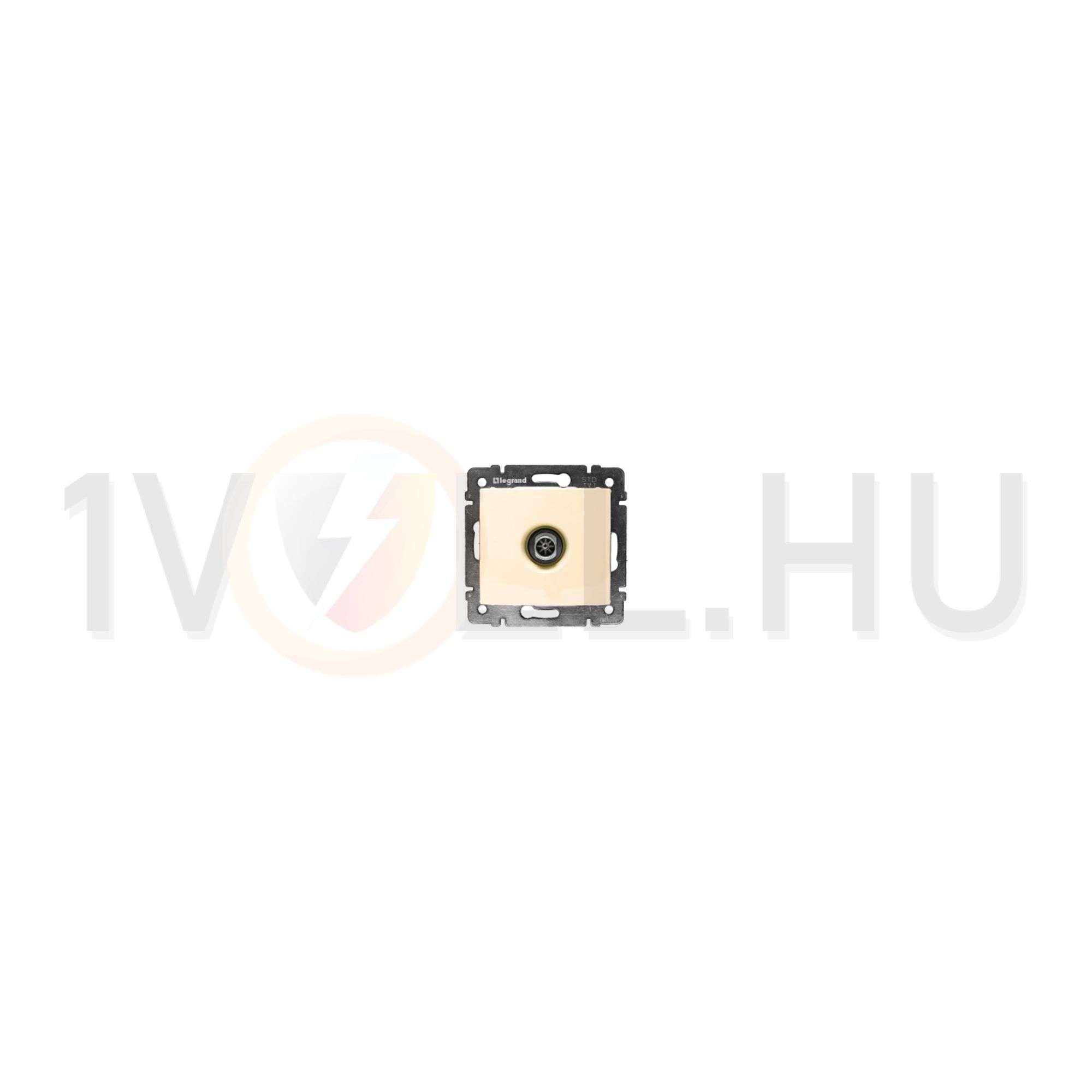 Valena antenna aljzat TV süllyesztett 1-kimenet átmenő 14dB/860MHz 1.5dB/860MHz/vonali elefántcsont LEGRAND - 774331