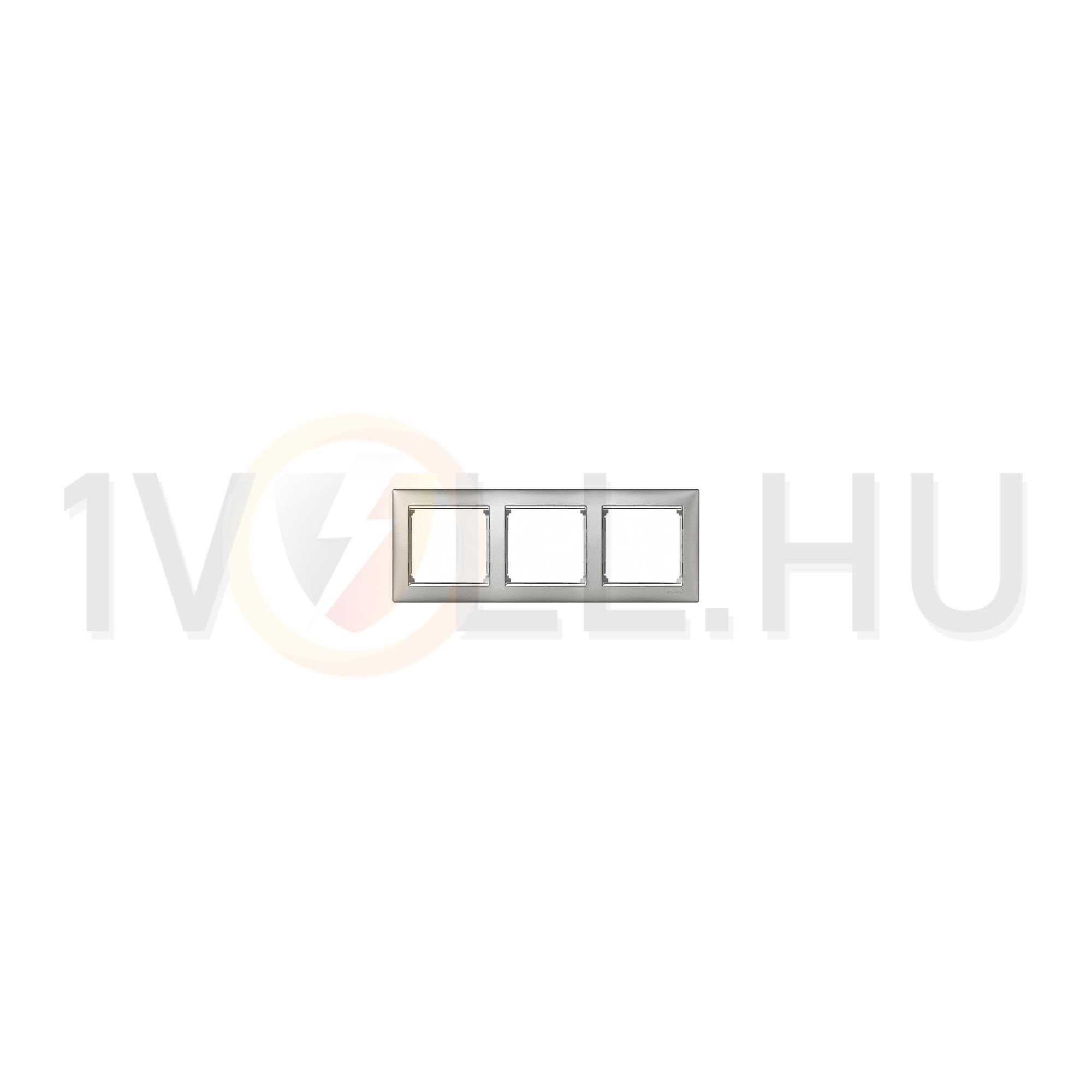 Valena keret 3-as alumínium/ezüst vízszintes műanyag LEGRAND - 770353