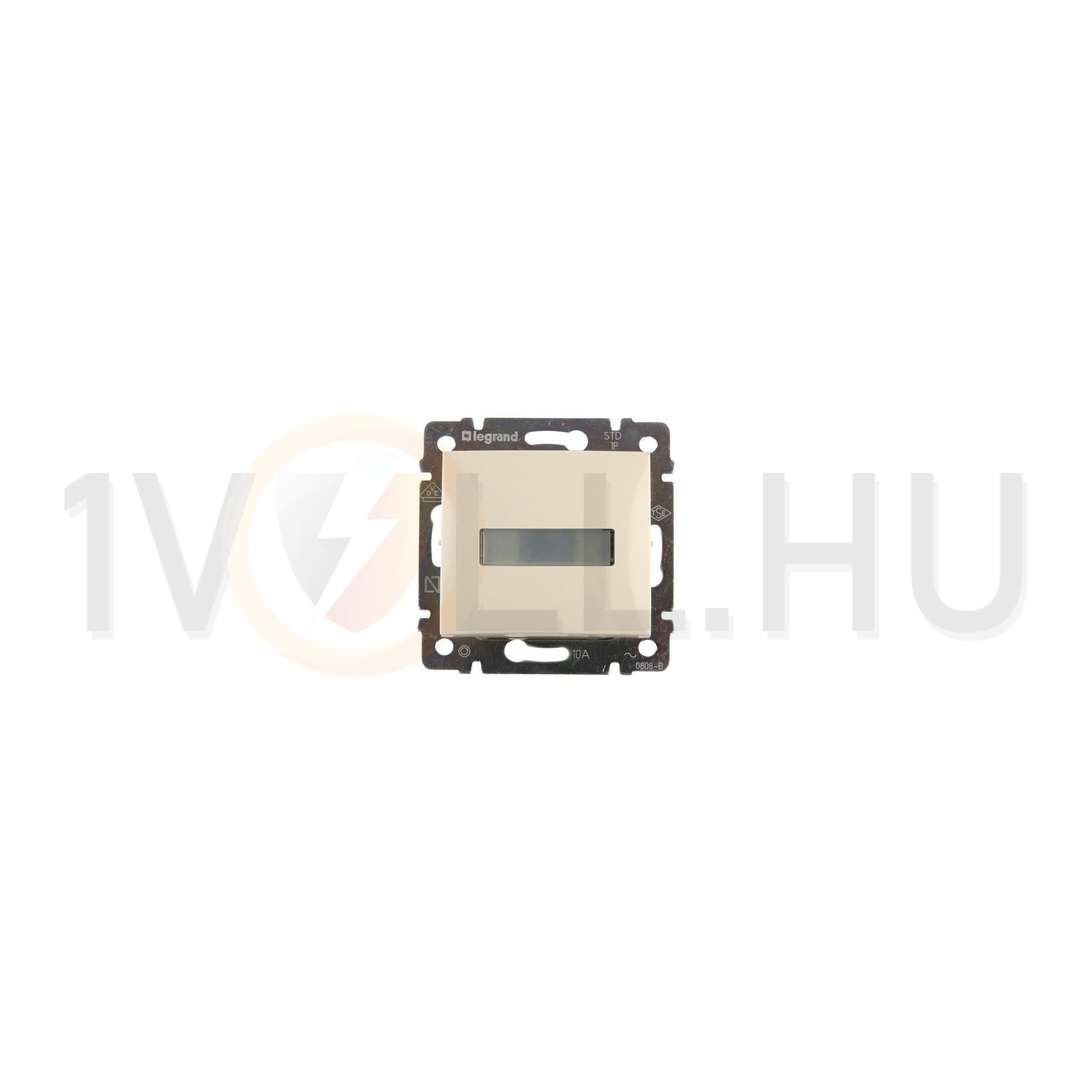 Valena N101 csengőnyomó betét közp. fedéllel 1- billentyűs 1z elefántcsont csengő IP31 jelzőfény LEGRAND - 774115