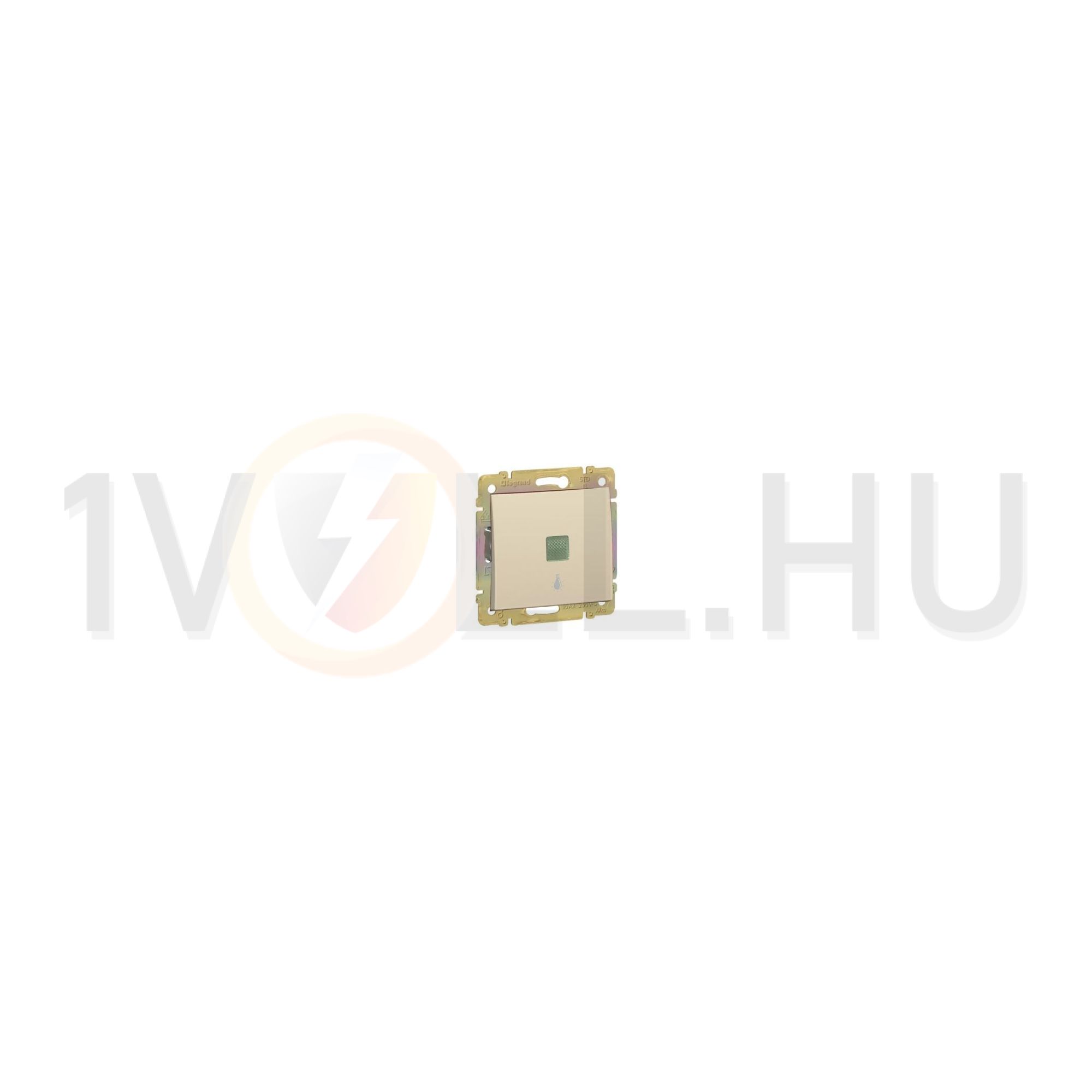Valena N101 nyomó betét közp. fedéllel 1-billentyűs 1z elefántcsont lámpajel IP31 jelzőfény LEGRAND - 774313