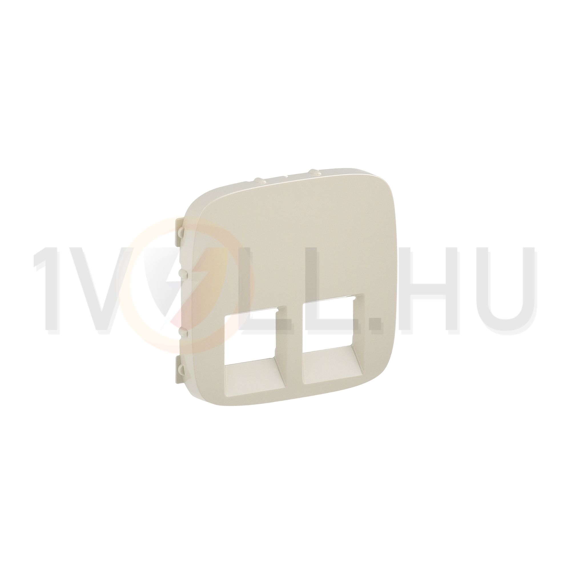 ValenaAllure fedlap 2xRJ45/RJ11 adatcsatlakozóhoz műanyag címketartó nélkül elefántcsont LEGRAND - 755426