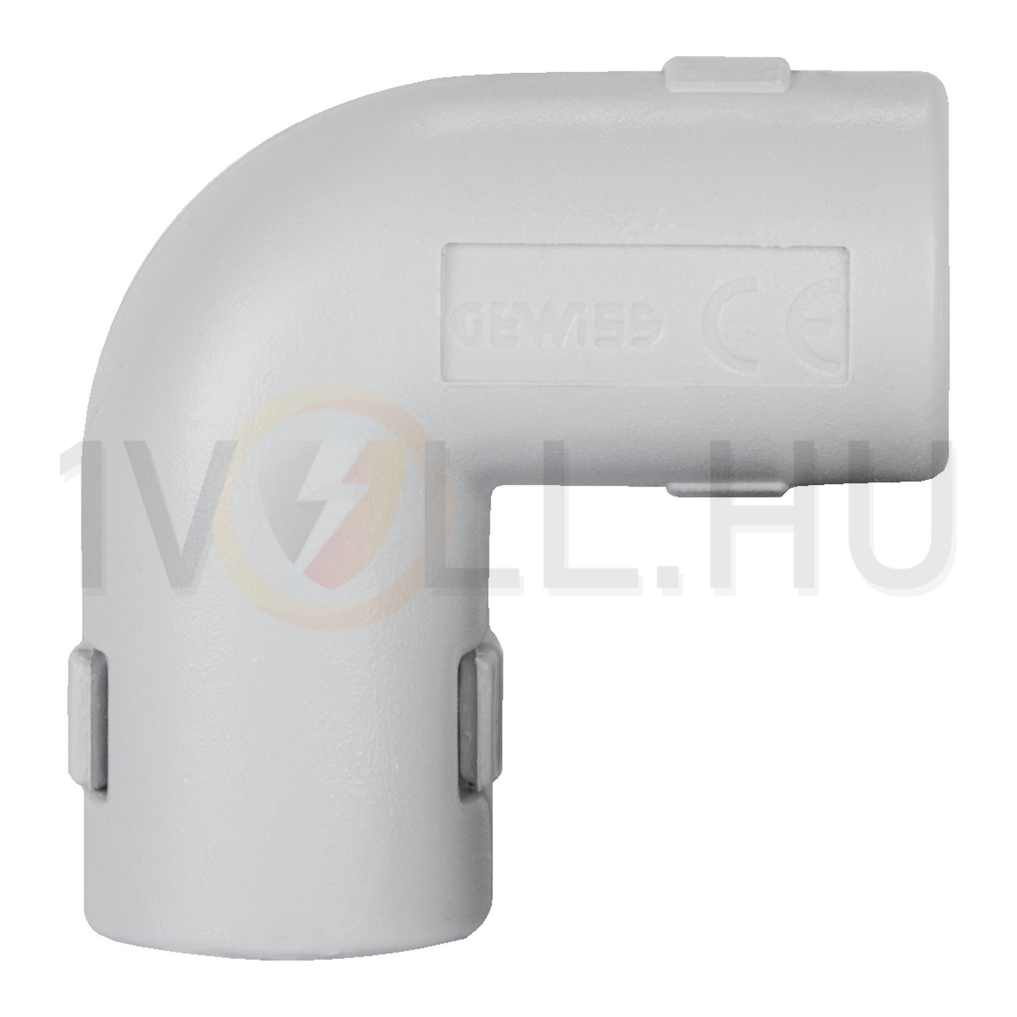 Védőcső könyök MÜII UV-álló oldható 90° 25mm-csőátmérőhöz összedugható műanyag RK GW FIT GEWISS - DX40325