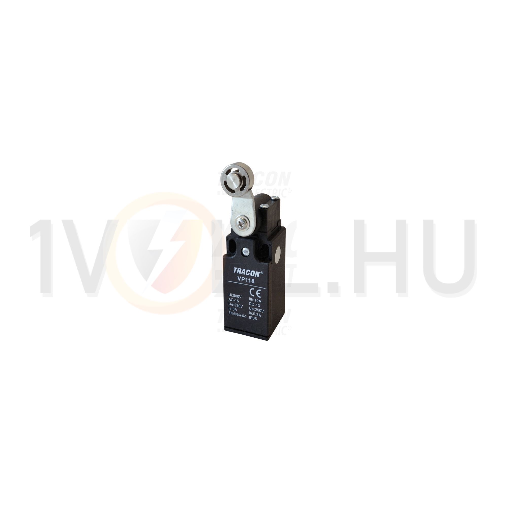 Végálláskapcsoló műanyag 1ny 1z forgókar 2A/AC15/230V IP65 csúszó érintkező VP TRACON - VP118