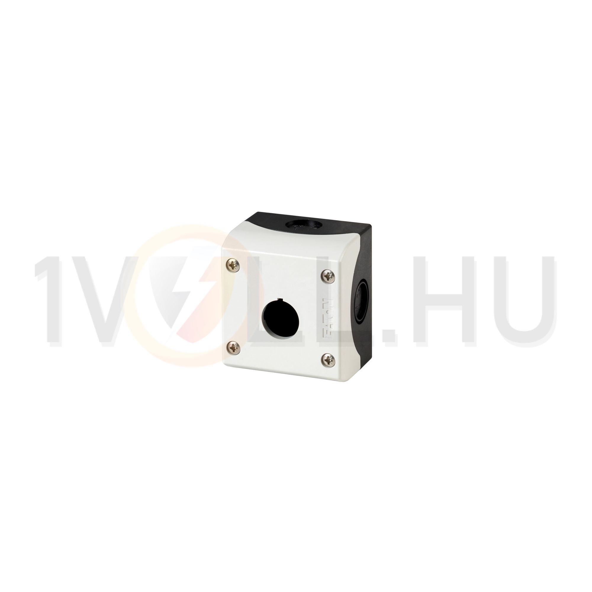 Vezérlőkészülék-tokozat d22 1-pozíció rászerelhető műanyag szürke IP65/IP67 M22-I1 EATON - 216535