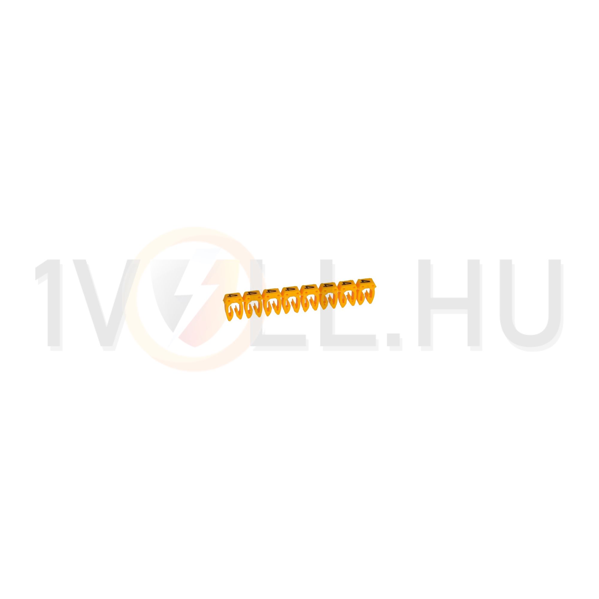 Vezeték- és sorkapocsjelölő (4) 4-6mm2 füzet műanyag sárga bepattintó CAB3 LEGRAND - 038234