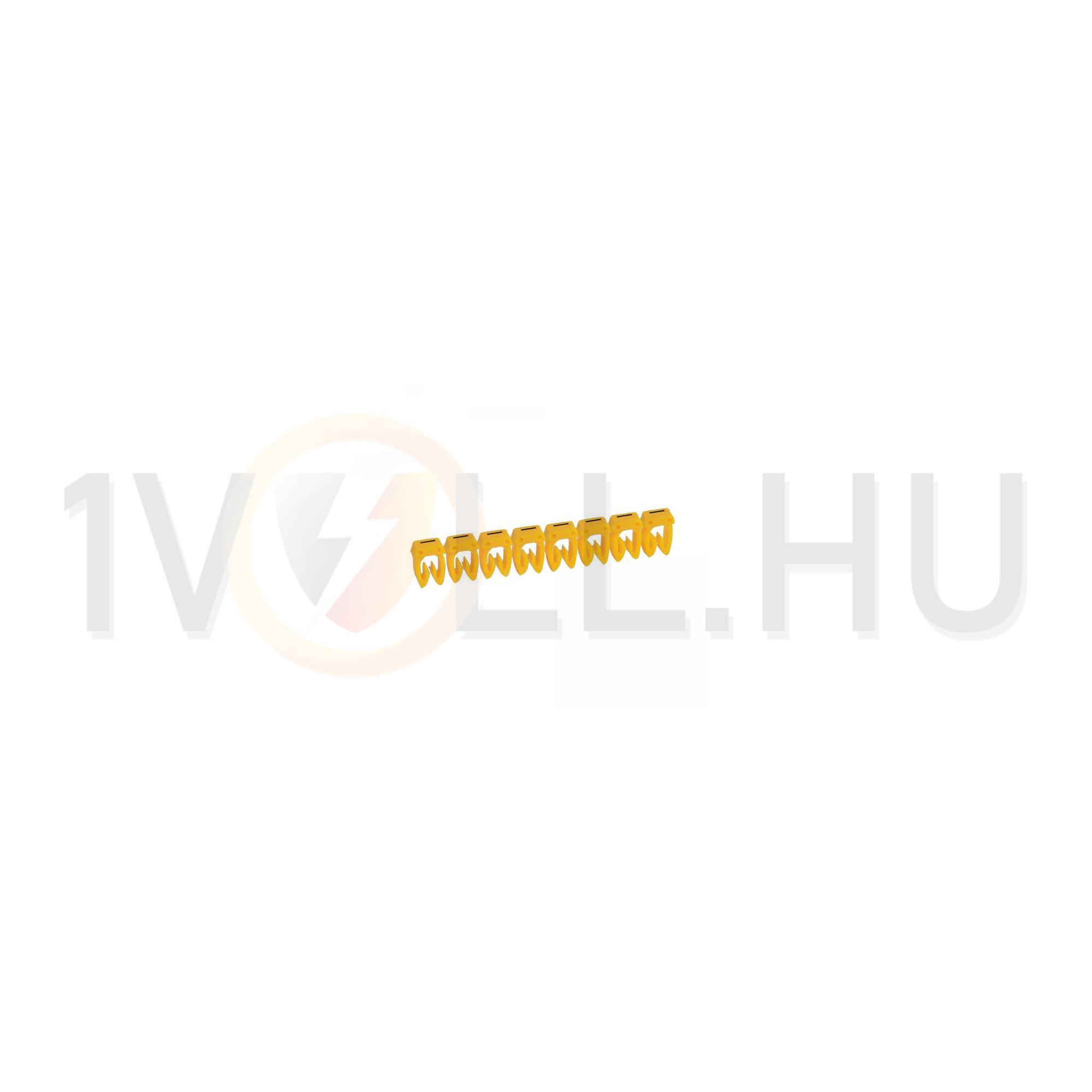 Vezeték- és sorkapocsjelölő (I) 0,5-1,5mm2 füzet műanyag sárga bepattintó CAB3 LEGRAND - 038308
