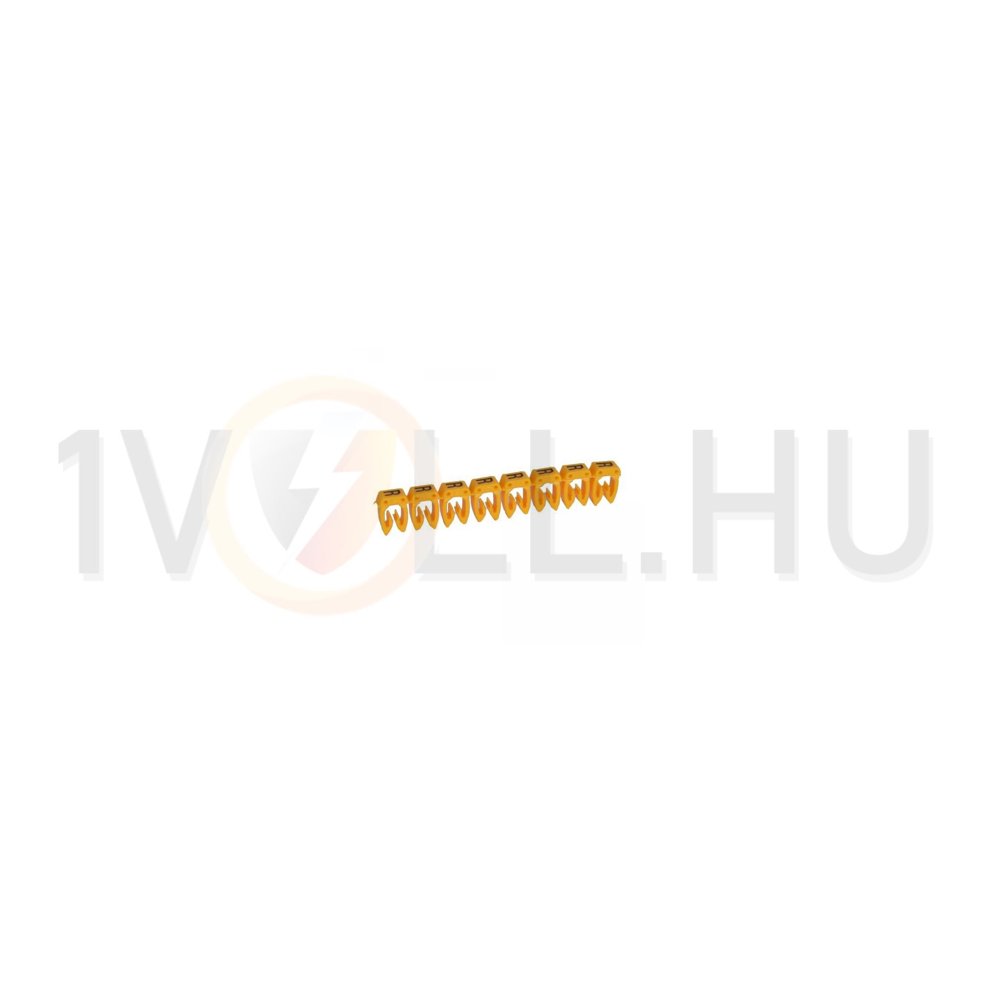 Vezeték- és sorkapocsjelölő (R) 0,5-1,5mm2 füzet műanyag sárga bepattintó CAB3 LEGRAND - 038317