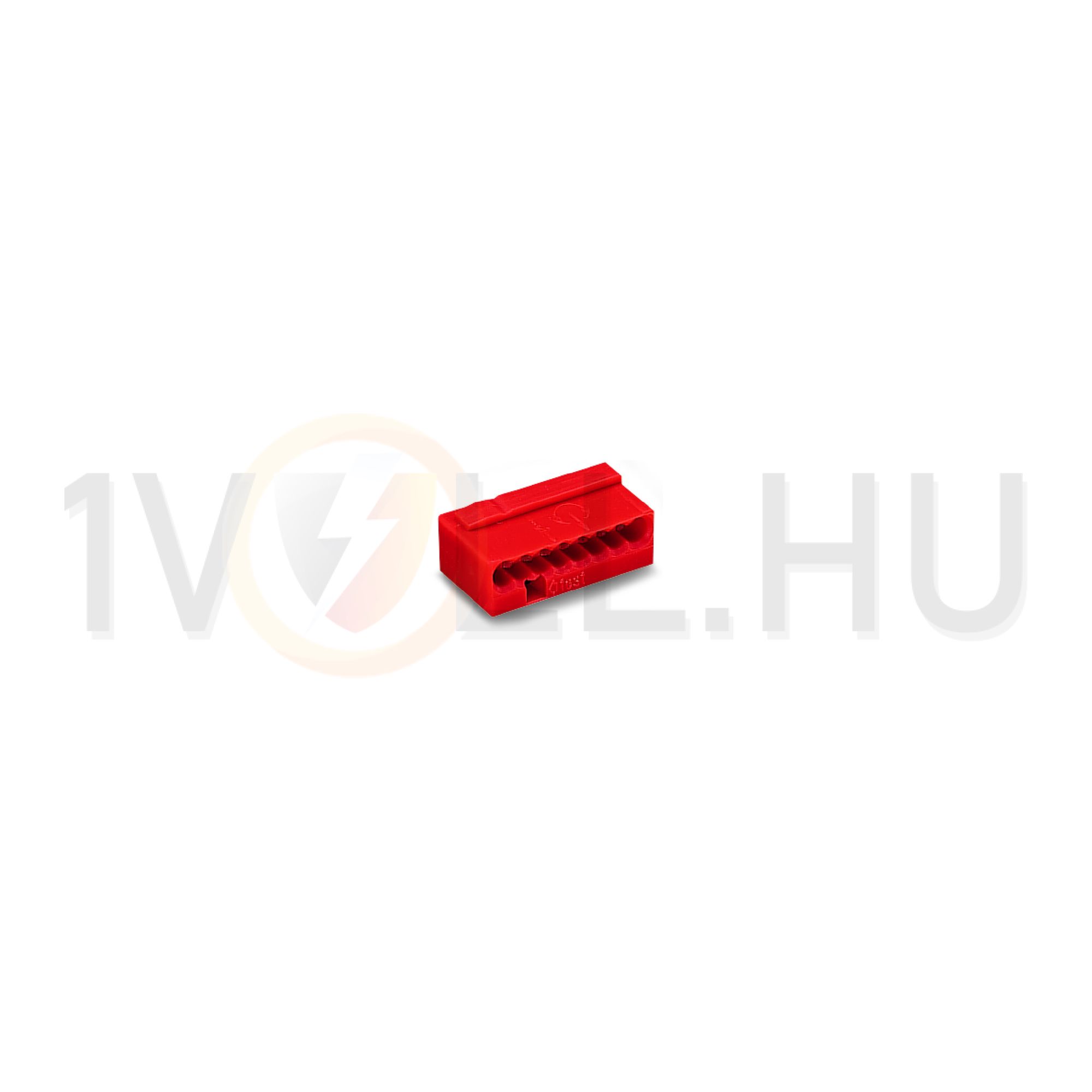 Vezetékösszekötő 8-pólus 6A 100V piros Micro WAGO - 243-808