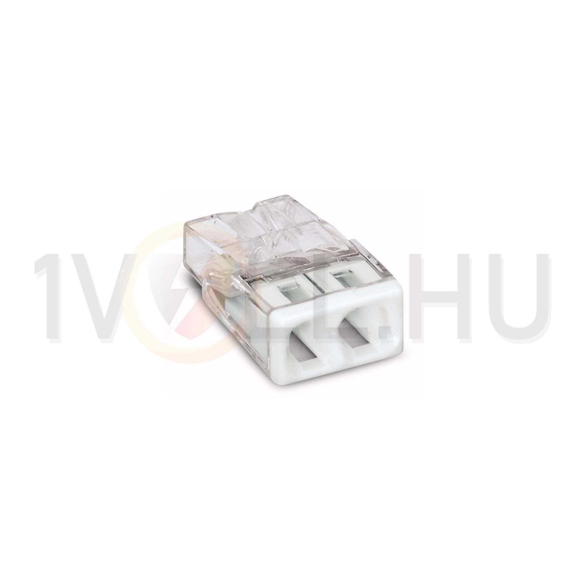 Vezetékösszekötő átlátszó 2-pólus 0.5-2.5mm2 24A 450V WAGO - 2273-202