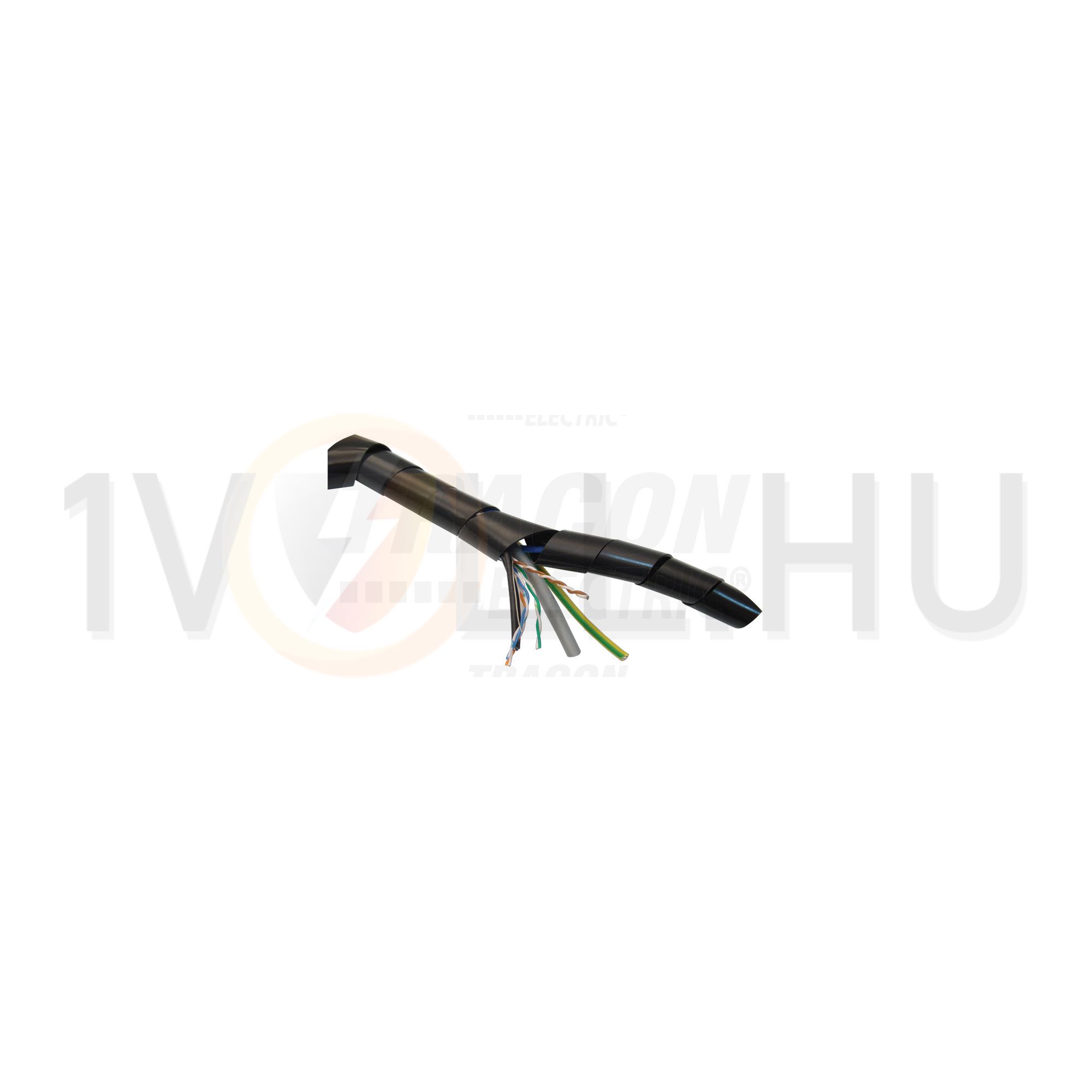 Vezetékspirál lapos 10m natúr 15-80mm TRACON - KSPI-12N