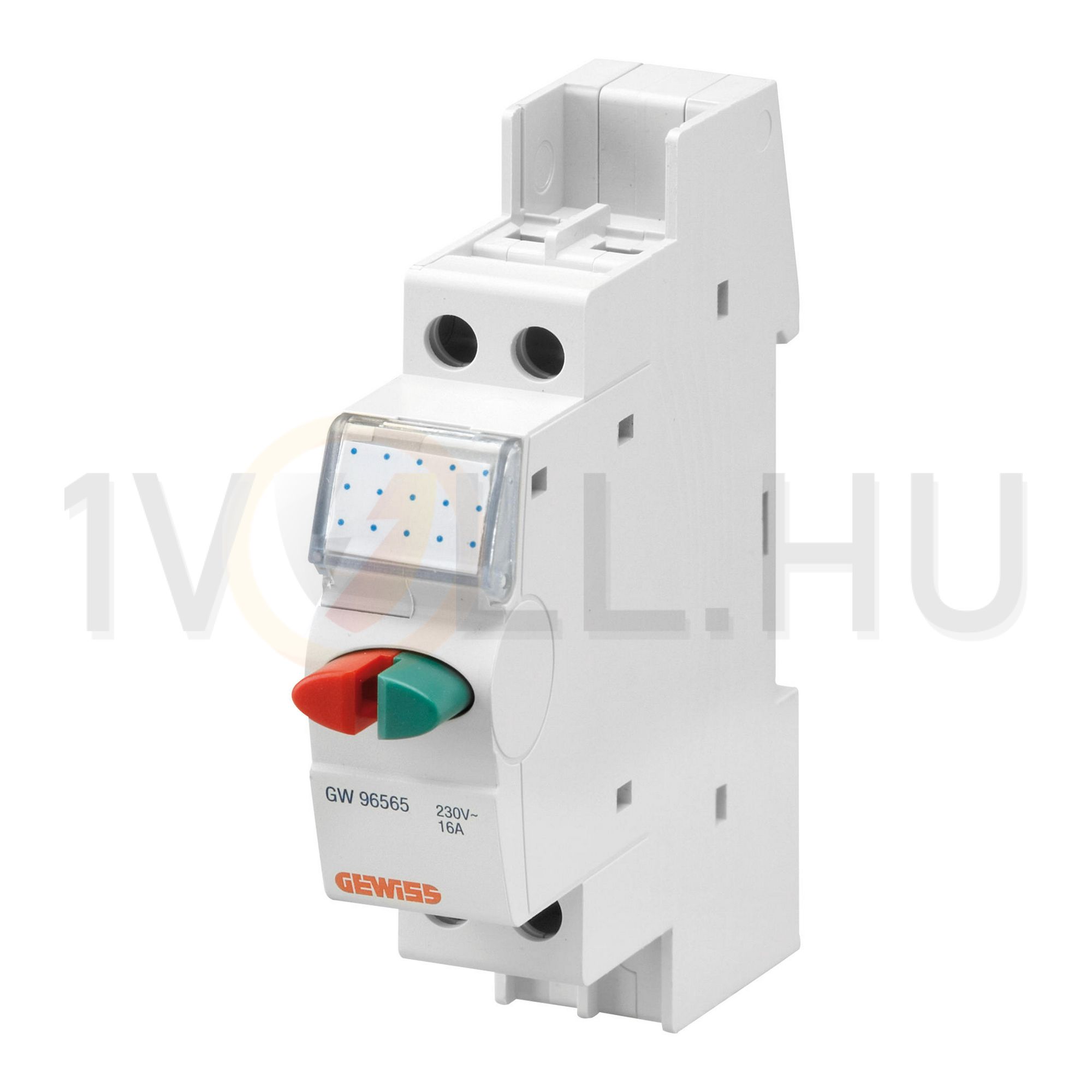 Világító nyomógomb sorolható kettős 1ny 1z 16A 250V/ AC piros/zöld 1M 90AM GEWISS - GW96565