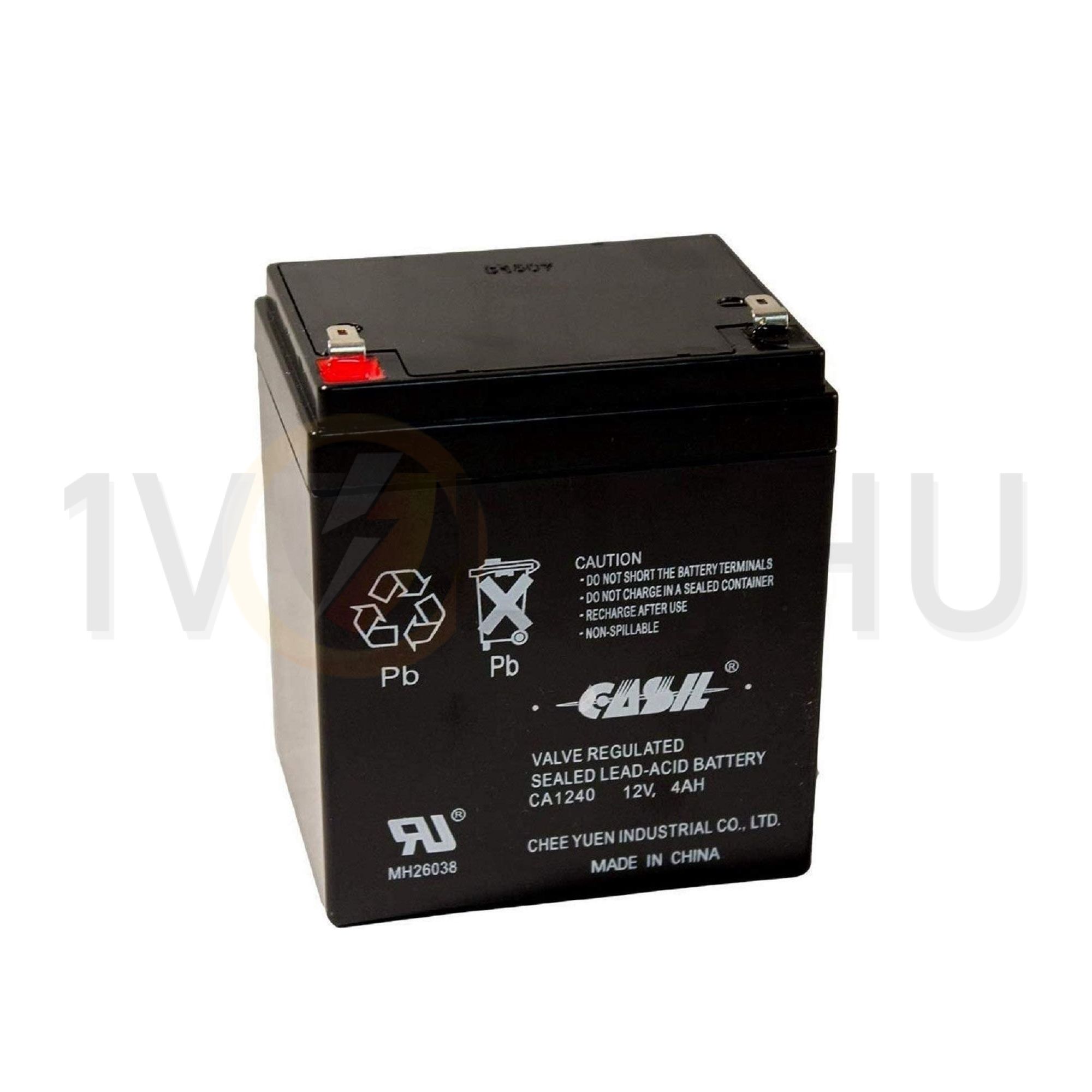 Zárt VLRA akkumulátor ólom(savas, töltött) 12V 4Ah F1 4,8 CA CASIL - CA1240F1