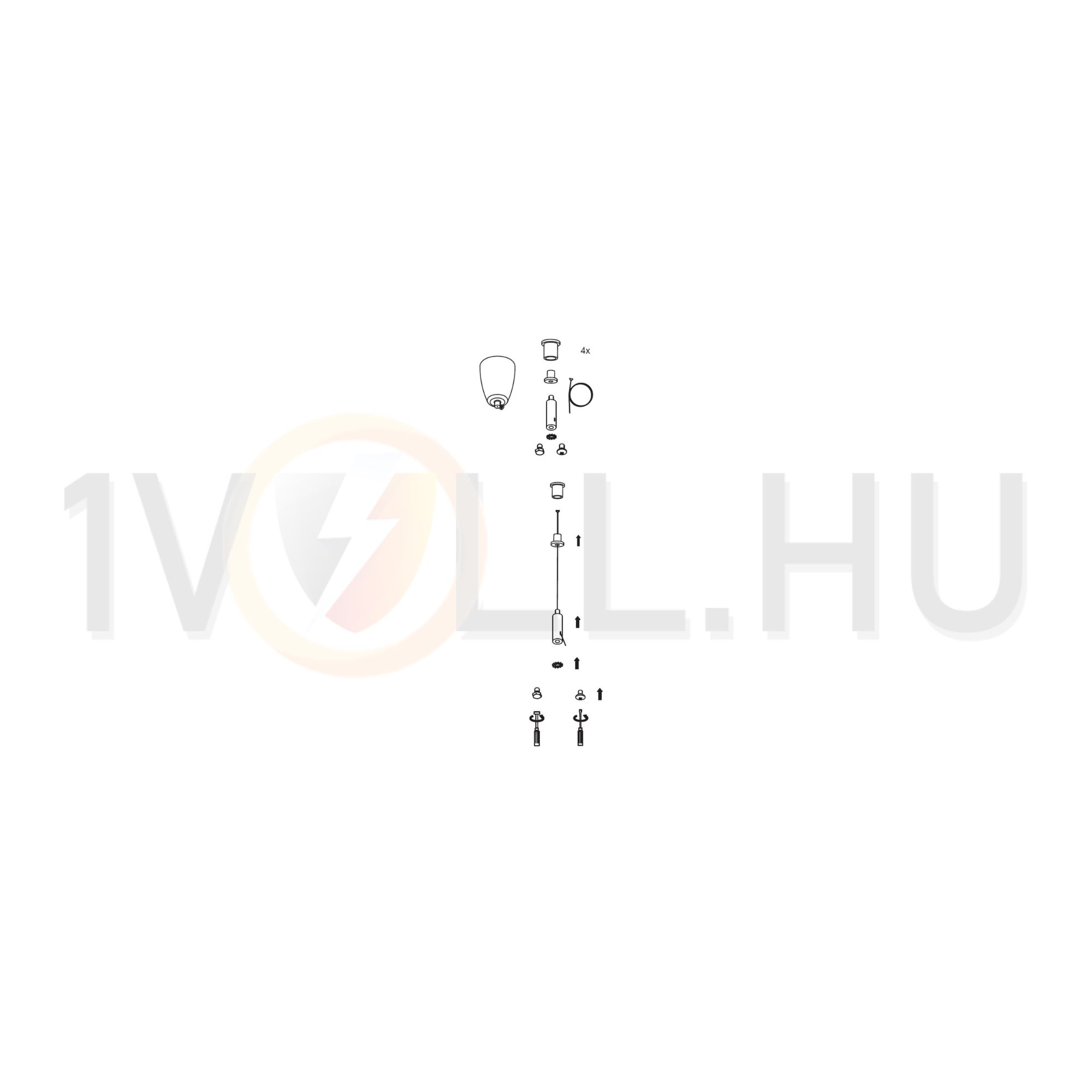 Függesztő univerzális 4-pontos acél ZHUNI4 MODUS