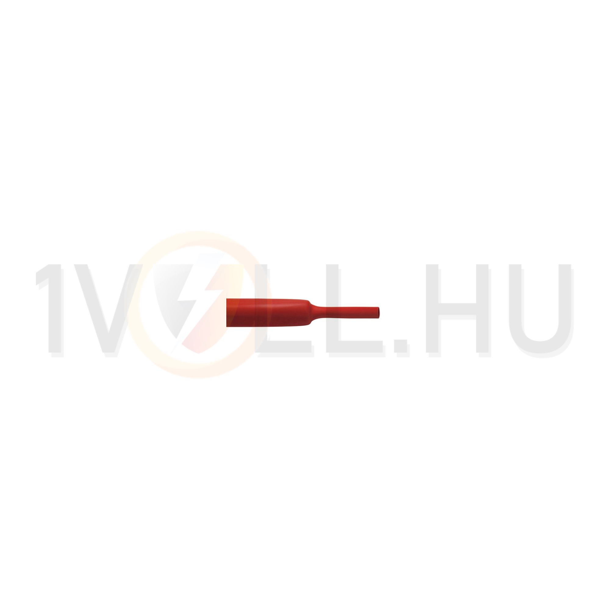 Zsugorcső piros 38.1mm/ 19.1mm-átmérő 1m 2:1-zsugor vékonyfalú melegzsugor SR1F Cellpack - 457330