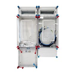 1/3F mérőszekrény 1xM80+1xH63A szabadvezetéki 1-szintes 2-mérőhely HB33KH24-U(HEN24.E135) Hensel