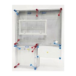 1/3F mérőszekrény 1xM63.80A+1xV32A/H szabadvezetéki 1-szintes 2M HB33K0-U1(HEN24.E180) Hensel - 1091346