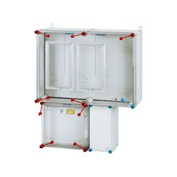 1/3F mérőszekrény 1xM80+1xH63A szabadvezetéki 1-szintes 2-mérőhely 2M HB33K0-U(HEN21.E003) Hensel - 1091616