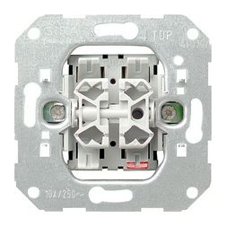 105 2x1P csillárkapcsoló betét adapterrel süllyesztett rugós IP20 2- billentyű/gomb GIRA - 010500