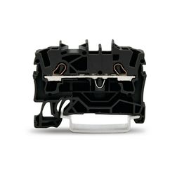Átmenő sorkapocs TS35 1-szintes 24A 0.75-2.5mm2 fekete rugószorításos rugószorításos WAGO - 2002-1205