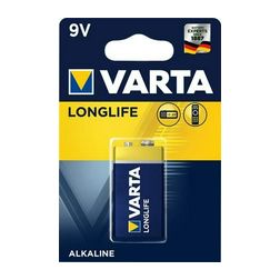 Elem 9V 9V alkáli-mangán 6 LR 61 blokk Longlife VARTA - 4 122 101 411
