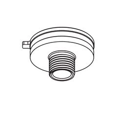 Adapter rögzítő világítási sín adapterhez forgó M10x1 fekete alumínium XTSA 57/17-9 LIVAL - KKT301639