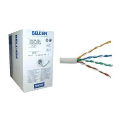 Adatátviteli LAN kábel UTP 100MHz Cat5e 4x 24AWG tömör réz szürke UTP 305m BELDEN - 1583E