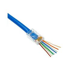 Adatcsatlakozó dugó átmenő RJ45 UTP Ca6e kábelre  ÉpületIntelligencia EZ-CAT6-A11UTP - RJ45UTPCAT6eÁT