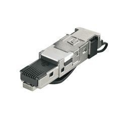 Adatcsatlakozó hibrid PROFINET RJ45 8(8) dugó Cat6A(IEC) árnyékolt IE-PS-RJ45-FH-BK Weidmüller - 1963600000