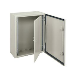 Ajtó belső teli porszórt acél szürke IP66 600mm-sz 800mm-ma Spacial Schneider - NSYPIN86