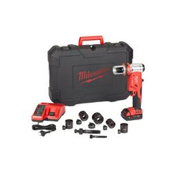 Akkus hidraulikus lyukasztó +2Ah/Li-ion-aklku +töltő +koffer M18HKP-201CA Force Logic Milwaukee - 4933451204