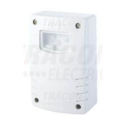 Alkonykapcsoló falra kültér 2-200lx 1z 900W falonkívüli műanyag fehér TRACON - ALK-IN