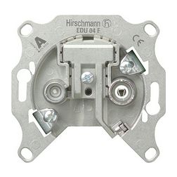 Antenna aljzat TV-R süllyesztett 2-kimenet átmenő 20dB/860MHz 5dB/860MHz/vonali EDU 04 F GIRA - 004600