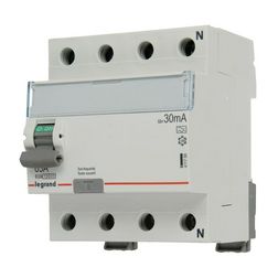 Áram-védőkapcsoló (Fi-relé) analóg 3P+N 63A 30mA A-típus 10kA TX3 LEGRAND - 411766