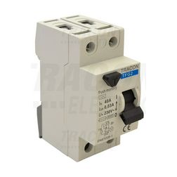 Áram-védőkapcsoló (Fi-relé) analóg 2P 20A 30mA A-típus 6kA TRACON - TFG2-25030