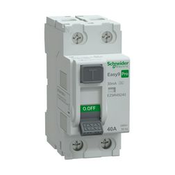 Áram-védőkapcsoló (Fi-relé) analóg 2P 40A 0.03A A-típus Easy9 Pro Schneider - EZ9R49240
