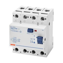 Áram-védőkapcsoló (Fi-relé) analóg 4P 125A 300mA A-típus 10kA 90RCD SD GEWISS - GW95638