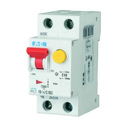 Áramvédő(FI)-kismegszakító 1P+N 10A C-jelleg 0.03A AC-típus PFL7-10/1N/C/003-DE EATON - 263516