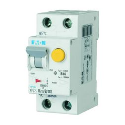 Áramvédő(FI)-kismegszakító 1P+N 16A C-jelleg 0.03A AC-típus PFL7-16/1N/C/003-DE EATON - 263537