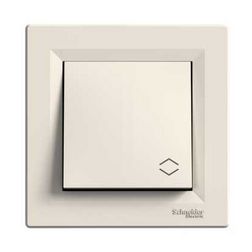 Asfora 106 váltókapcsoló betét közp. fedéllel krém süllyesztett IP20 1- billentyű/gomb Schneider - EPH0400123
