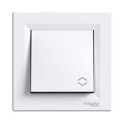 Asfora 106 váltókapcsoló betét teljes fedéllel fehér süllyesztett IP20 1- Schneider - EPH0400121