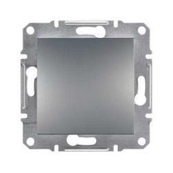 Asfora 107 keresztkapcsoló betét közp. fedéllel nemesacél süllyesztett rugós IP20 1- Schneider - EPH0500162