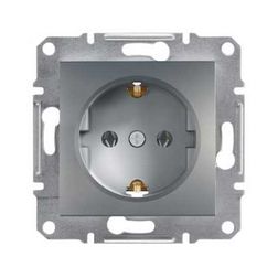 Asfora 162 dugalj földelt nemesacél IP20 süllyesztett Schneider - EPH2900162