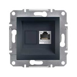 Asfora adatcsatlakozó dugalj STP Cat5e süllyesztett antracit Schneider - EPH5000171