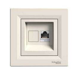 Asfora adatcsatlakozó dugalj UTP RJ45 8(8) Cat6 süllyesztett bézs csavaros Schneider - EPH4700123