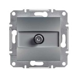 Asfora antenna aljzat SAT süllyesztett komplett acél 1-kimenet végzáró 1dB/860MHz Schneider - EPH3700162