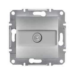 Asfora antenna aljzat TV süllyesztett komplett alumínium 1-kimenet végzáró 1dB/860MHz Schneider - EPH3200161