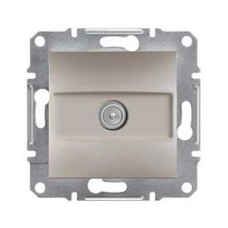 Asfora antenna aljzat TV süllyesztett komplett bronz 1-kimenet végzáró 1dB/860MHz Schneider - EPH3200169