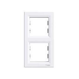 Asfora keret 2-es fehér függőleges műanyag Schneider - EPH5810221