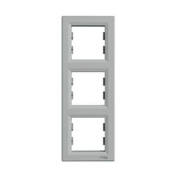 Asfora keret 3-as alumínium függőleges műanyag Schneider - EPH5810361