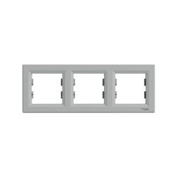 Asfora keret 3-as alumínium vízszintes műanyag Schneider - EPH5800361